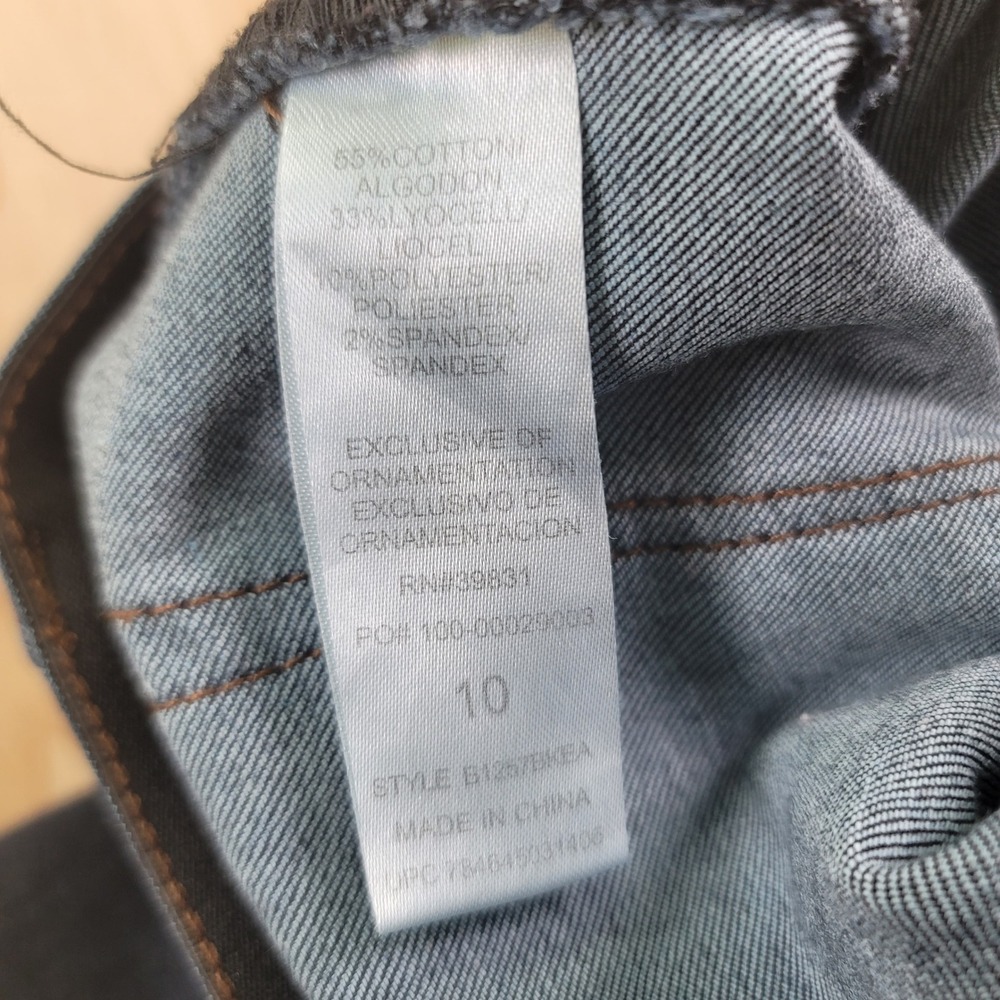 Democracy Bootcut Jeans Indigo Blue Size 10 32x31 Ab Technology Western Cowboy - Picture 7 of 10
